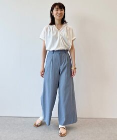 自由区 【接触冷感・吸水速乾・UVカット】パーフェクトパンツ ワイド