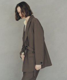 YECCA VECCA 2wayアシメデザインロングジャケット