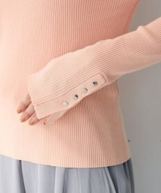 Green Parks 袖口金釦リブニットプルオーバー