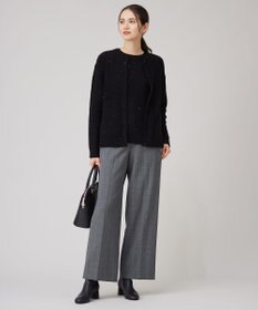 自由区 L 【アンサンブル対応・洗える】スパンコールニット カーディガン