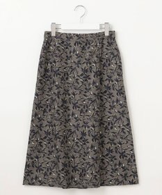J.PRESS LADIES S 【洗える】ボタニカルプリント スカート