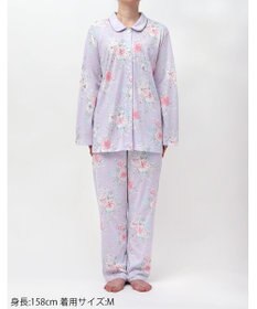 Wing パジャマ 綿100%(本体) 天竺素材 長袖 長ズボン レディース EP8041 ウイング／ワコール