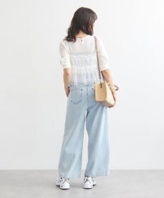 earth music&ecology ＳＥＴ２点フラワープルオーバー＋チュールビスチェ