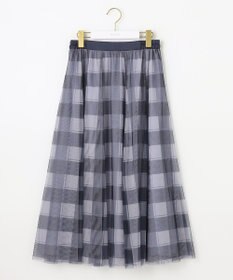 ANY SIS 【美人百花7月号掲載】2WAYチェックチュールリバーシブル スカート