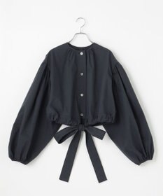 #Newans ウエストリボンショートブラウス