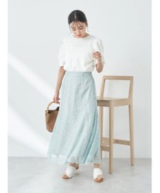 earth music&ecology パワーショルダーリブプルオーバー