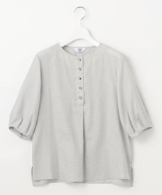 J.PRESS LADIES S 【洗える】ウォッシャブルキュプラツイル ボートネック ブラウス