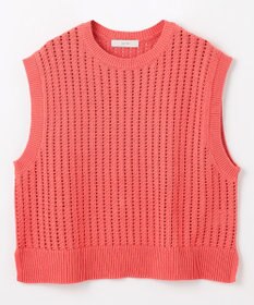 ANY L パターンメッシュニットベスト