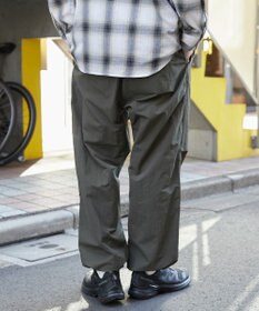 WEGO 【ウエストゴム/MLサイズ展開】ナイロンイージーパンツ