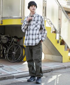 WEGO 【ウエストゴム/MLサイズ展開】ナイロンイージーパンツ