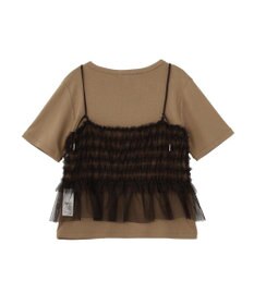 AMERICAN HOLIC 【2点セット】半袖Tシャツ＋チュールビスチェ