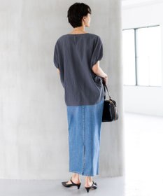 23区 L 【SLOW/一部店舗限定】ナチュラルピケワッシャー ブラウス