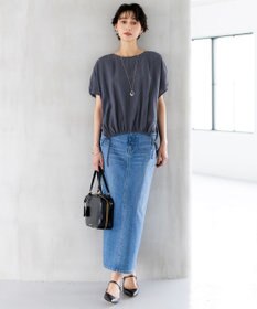 23区 【SLOW/一部店舗限定】ナチュラルピケワッシャー ブラウス