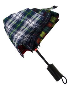 +RING 【簡単/便利】【UVカット90%以上】プラスリング UNISEX 自動開閉式 折傘58cm CHK T1179