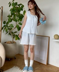 WEGO ノースリーブボーダールームウェア