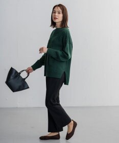 ANY 【洗える】ソフトタッチ求心ニット