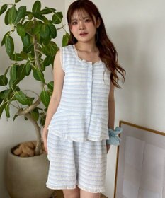 WEGO ノースリーブボーダールームウェア