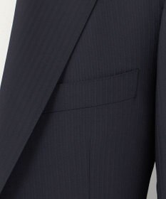 GOTAIRIKU 【御幸毛織】Superio160 ウールカシミヤ スーツ（ブラックストライプ）