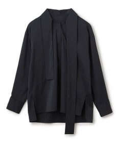 uncrave シルクライクタフタ ボウタイブラウス