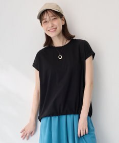 ANY L 【洗濯機可/UVケア】シルケットスムースドロストＴシャツ