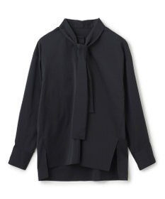 uncrave シルクライクタフタ ボウタイブラウス