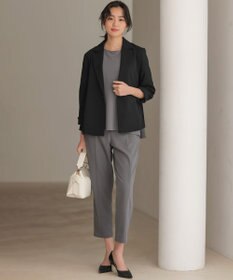 組曲 【WEB限定】ジョーゼットジャージー ティアード ブラウス