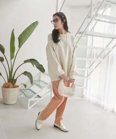 WEGO 【ユニセックス着用ITEM/MLサイズ展開】ミラノリブクルーネックプルオーバー