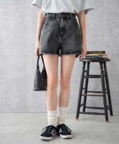 WEGO 台形デニムショートパンツ