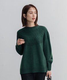 ANY 【洗える】ソフトタッチ求心ニット