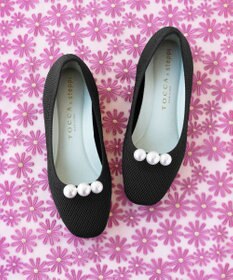 TOCCA 【軽量・撥水・お洗濯可・選べるシュークリップ】steppi×TOCCA BALLET PUMPS パンプス