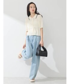 earth music&ecology ラインポロニットカーディガン