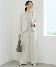 自由区 【カタログ掲載】トリアセダブルクロスワイドストレート パンツ