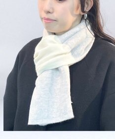 MOONBAT 【カシミヤ100%】両面使える ニットジャガードマフラー