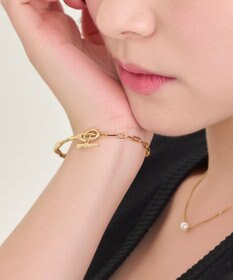 Phoebe <オンワード限定セット>スライヴパールネックレス×フロウラインメタルブレスレット