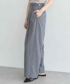 earth music&ecology 【2WAY】ウエストタブタックパンツ