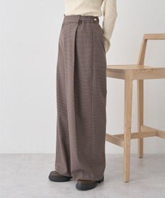 earth music&ecology 【2WAY】ウエストタブタックパンツ