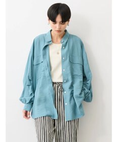 AMERICAN HOLIC 接触冷感Ｗポケット袖タックシャツチュニック