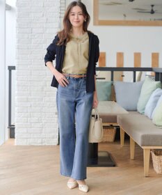 Tiaclasse 【洗える】シアーシャーリング2WAYブラウス