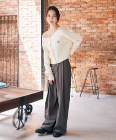 earth music&ecology 【2WAY】ウエストタブタックパンツ