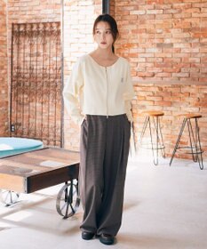 earth music&ecology 【2WAY】ウエストタブタックパンツ