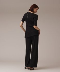 GRACE CONTINENTAL ラメリブジャージトップ