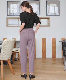 Tiaclasse 【洗える】シアーシャーリング2WAYブラウス