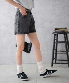 WEGO 台形デニムショートパンツ