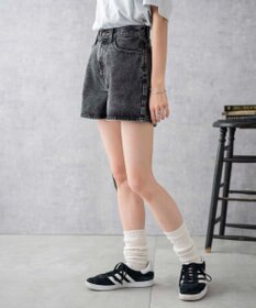 WEGO 台形デニムショートパンツ