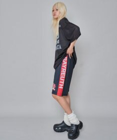 WEGO 【ユニセックス着用ITEM/ウエストゴム/MLサイズ展開】メッシュライングラフィックショーツ