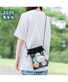 Mother garden しろたん 窓付 ミニサコッシュ 《ブラック》