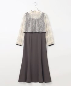 Feroux 【2WAY・セットアイテム】レースブラウス×ジャンパースカートセット