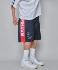 WEGO 【ユニセックス着用ITEM/ウエストゴム/MLサイズ展開】メッシュライングラフィックショーツ