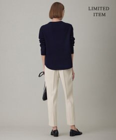 ICB 【WEB限定・洗える】ウールポリエステル クルーネックプルオーバー