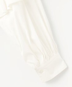 自由区 L 【洗える】タイプライターデザイン ブラウス